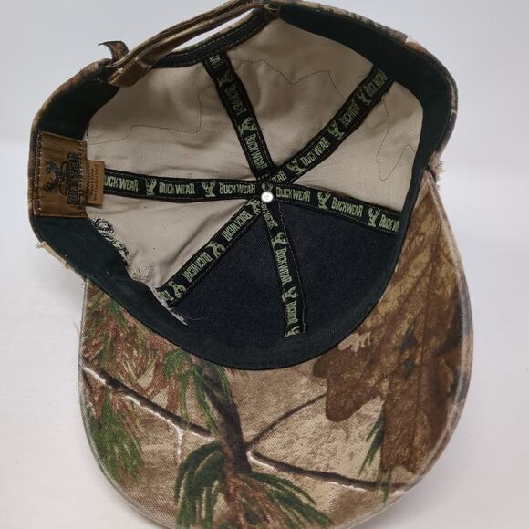 Deer Predator Strapback Baseball Cap Brown OS Adjustable Embroidered Buck Wear - Picture 7 of 9